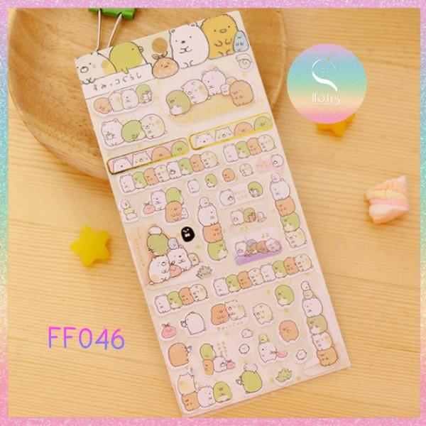 Sticker cute nhiều hình động vật dễ thương