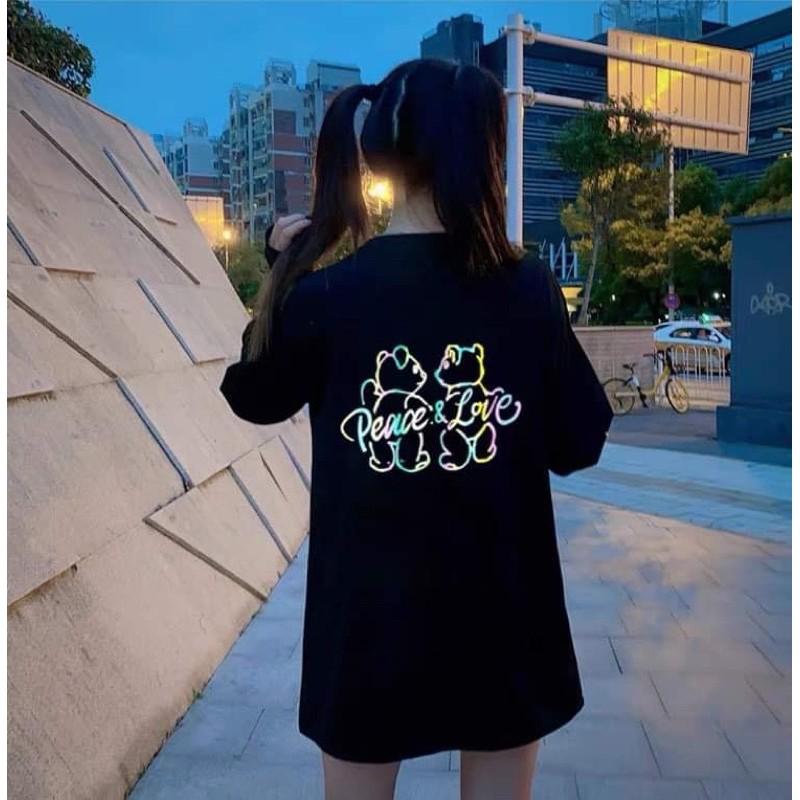 Áo phản quang 2 gấu love da cá KHB866