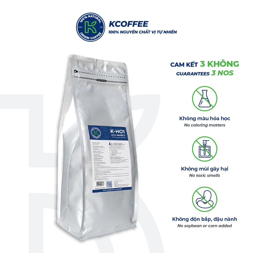 Cà phê rang xay K-Coffee Arabica chuẩn xuất khẩu K-HO1