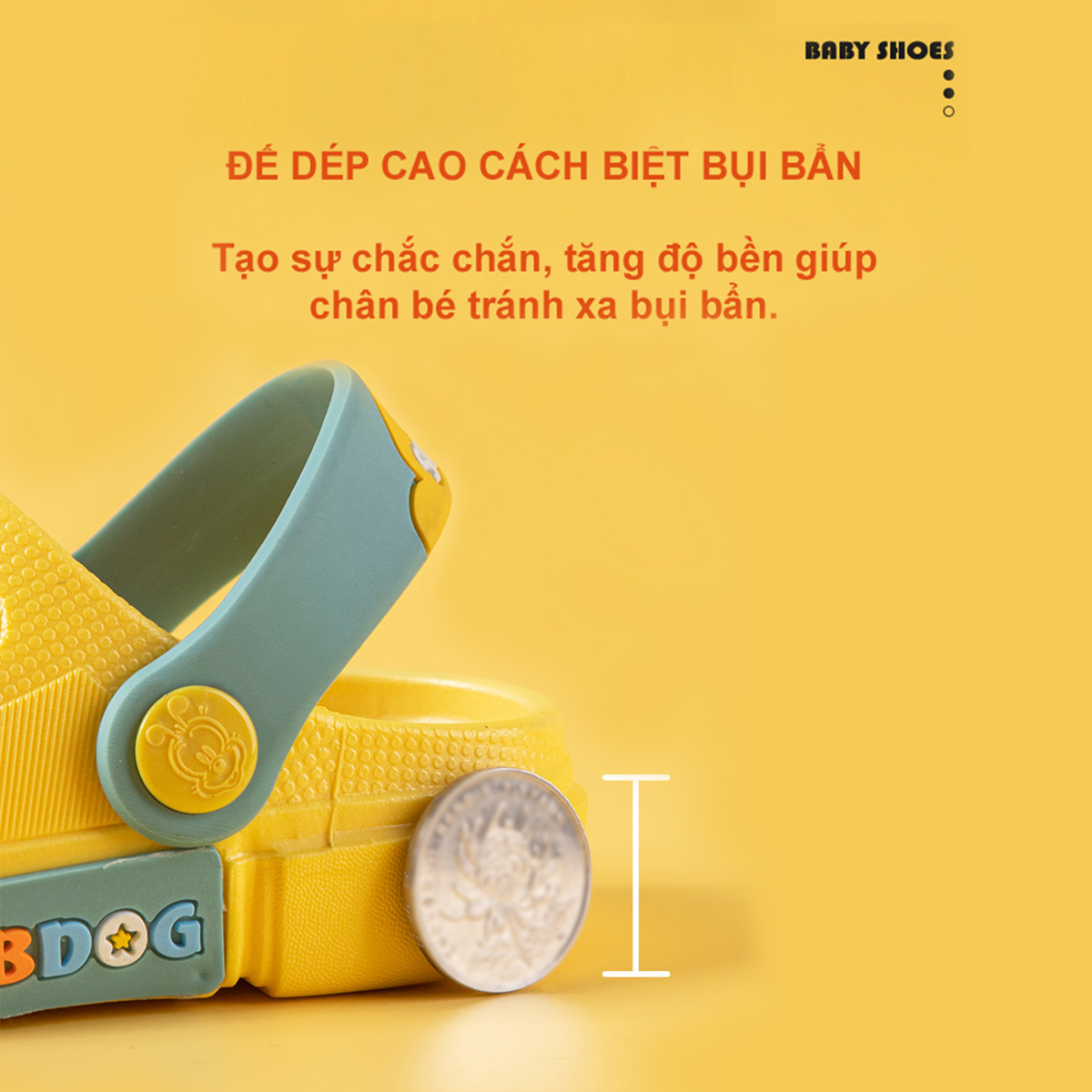 Dép Sục BobDog BD - 75A Siêu Mềm Siêu Nhẹ Chống Trơn Trượt Cho Bé Trai Bé Gái - 4 Màu Đính Sticker Mickey