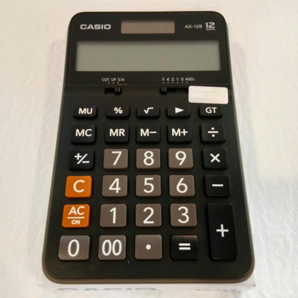 Máy tính Casio AX-12B hiển thị 12 chữ số