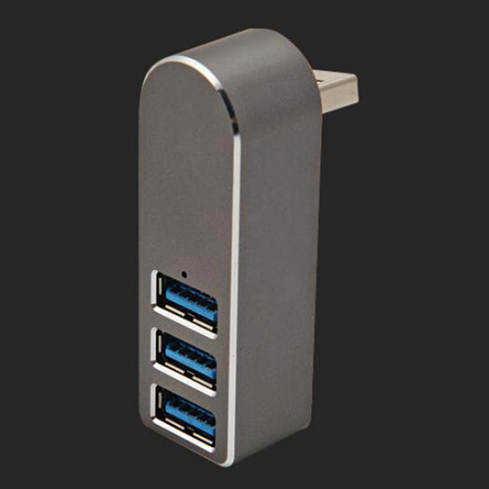 3 Port USB 3.0 Hub 270 Degree Rotatable USB Docking Station for Phones Keyboard Digital Camera
