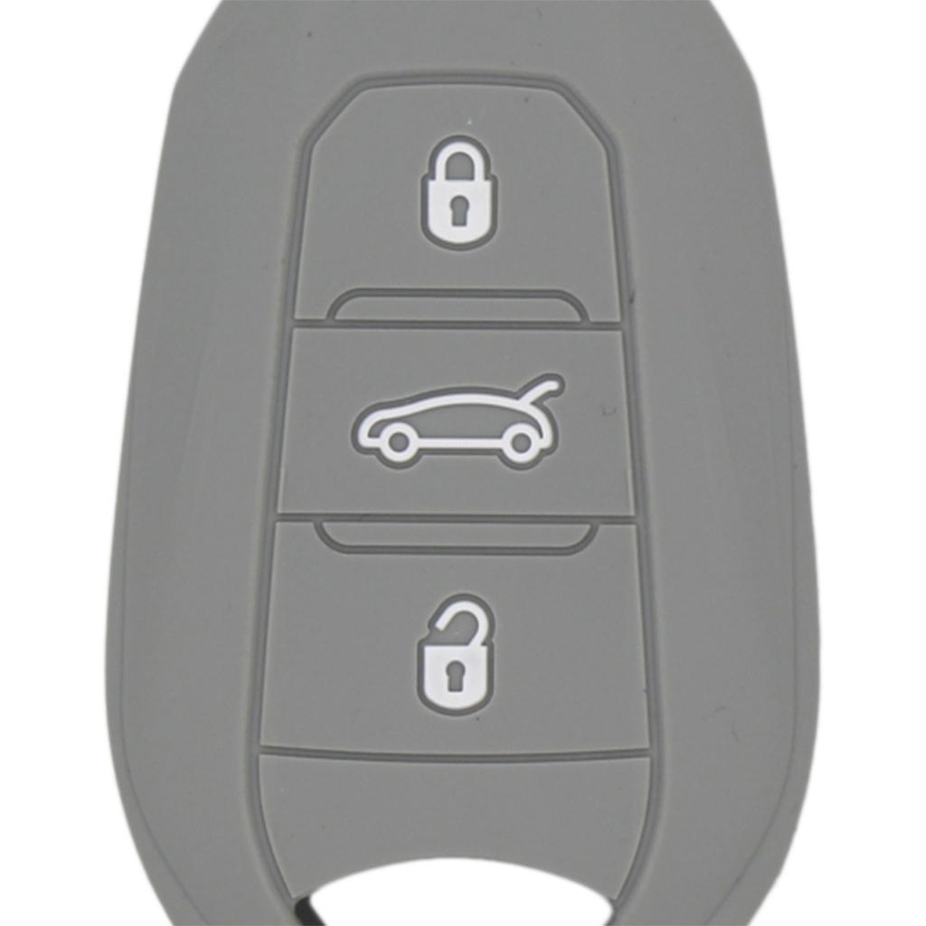 Silicone Car Key for Smart Remote Key Fob Case Shell Gray