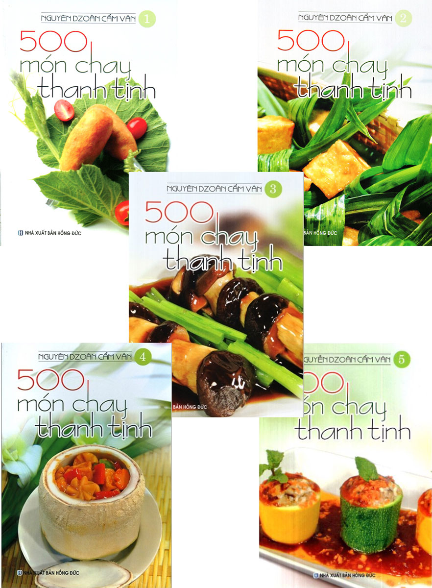 Combo 5 Cuốn: 500 Món Chay Thanh Tịnh _VT