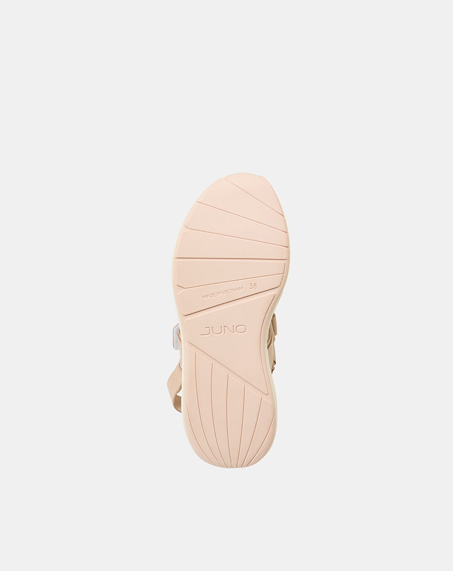 Giày Sandal Nữ 5cm Thời Trang JUNO Sandal Đế Thể Thao Quai Ngang Bản Lớn SD05107