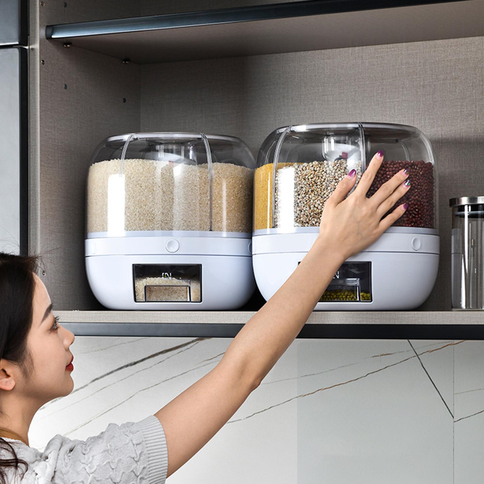 Kitchen Rice Storage Container Flour Cereal Bread Storage Sealed Rice Box for Pet Food Cereal