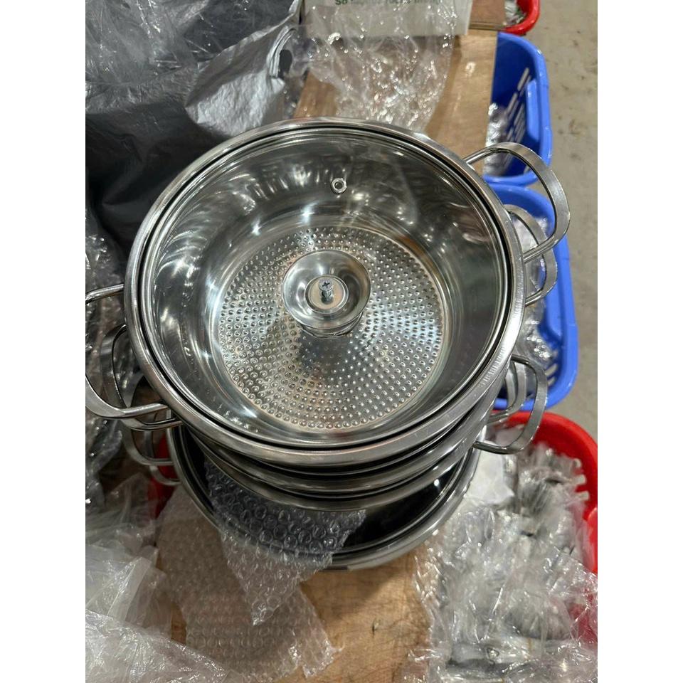 Nồi lẩu inox dùng trên bếp từ đủ size 24cm-26cm-28cm