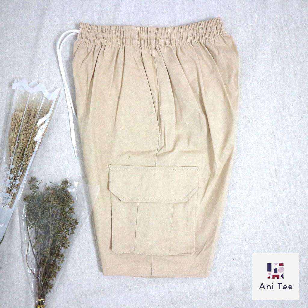 Quần Short Kaki Túi Hộp - Short Box Thun Kaki Co Giãn Tốt