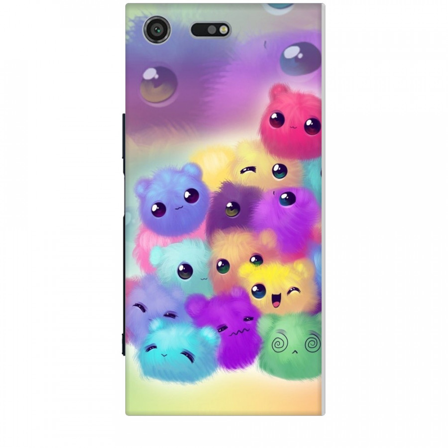 Ốp lưng dành cho điện thoại SONY XZ PREMIUM Mèo Con Ngũ Sắc