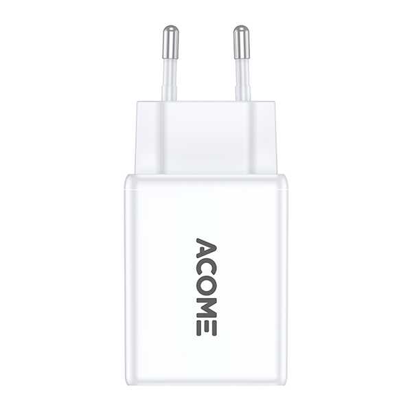 Cốc Sạc Nhanh 18W ACOME AC02 – Cổng USB + Type-C, Nguồn ra 3A Chuẩn PD, Quick Charge 3.0  – HÀNG CHÍNH HÃNG