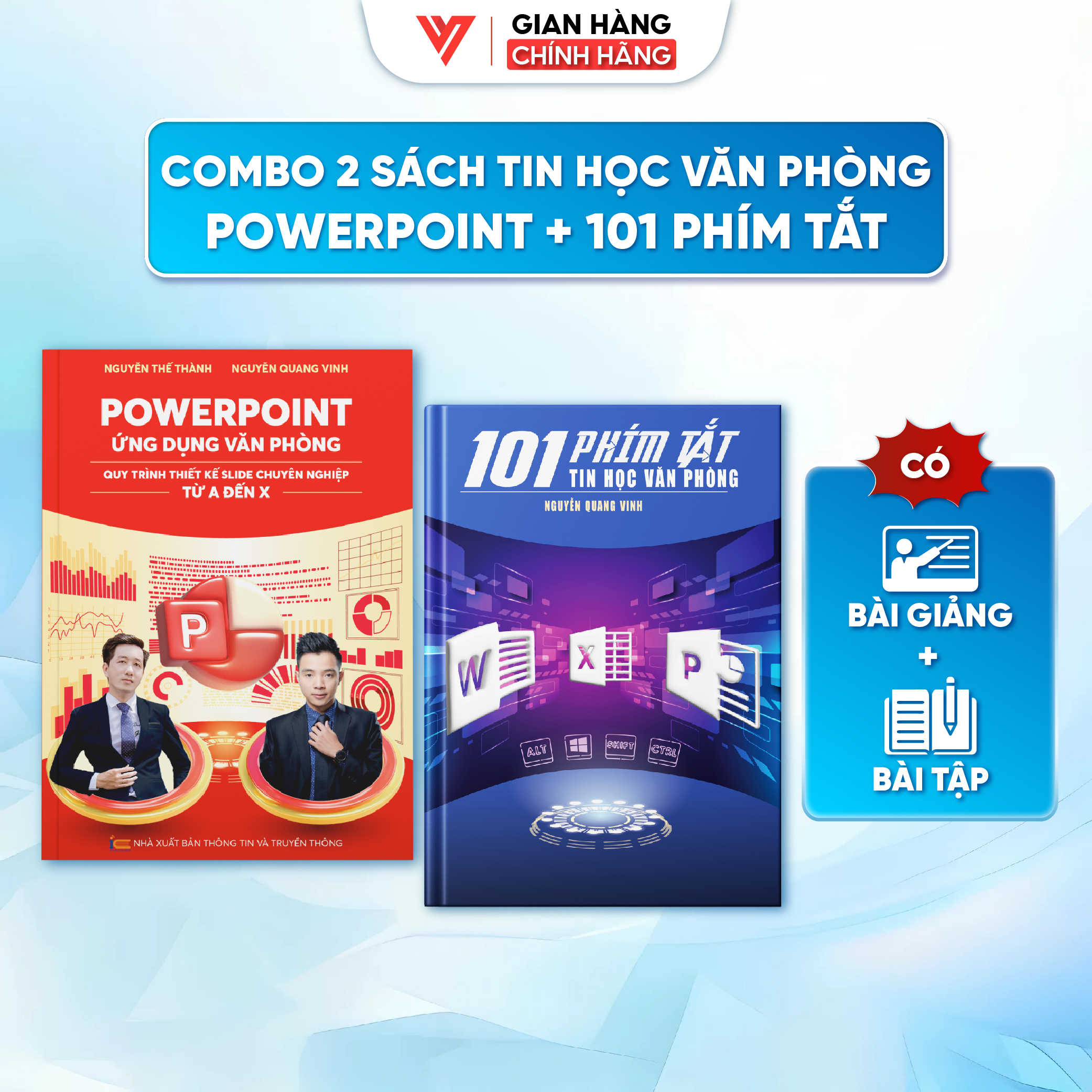 Bộ Sách Hay Tin Học Văn Phòng PowerPoint Và 101 Phím Tắt Nâng Cao Kỹ Năng Thuyết Trình