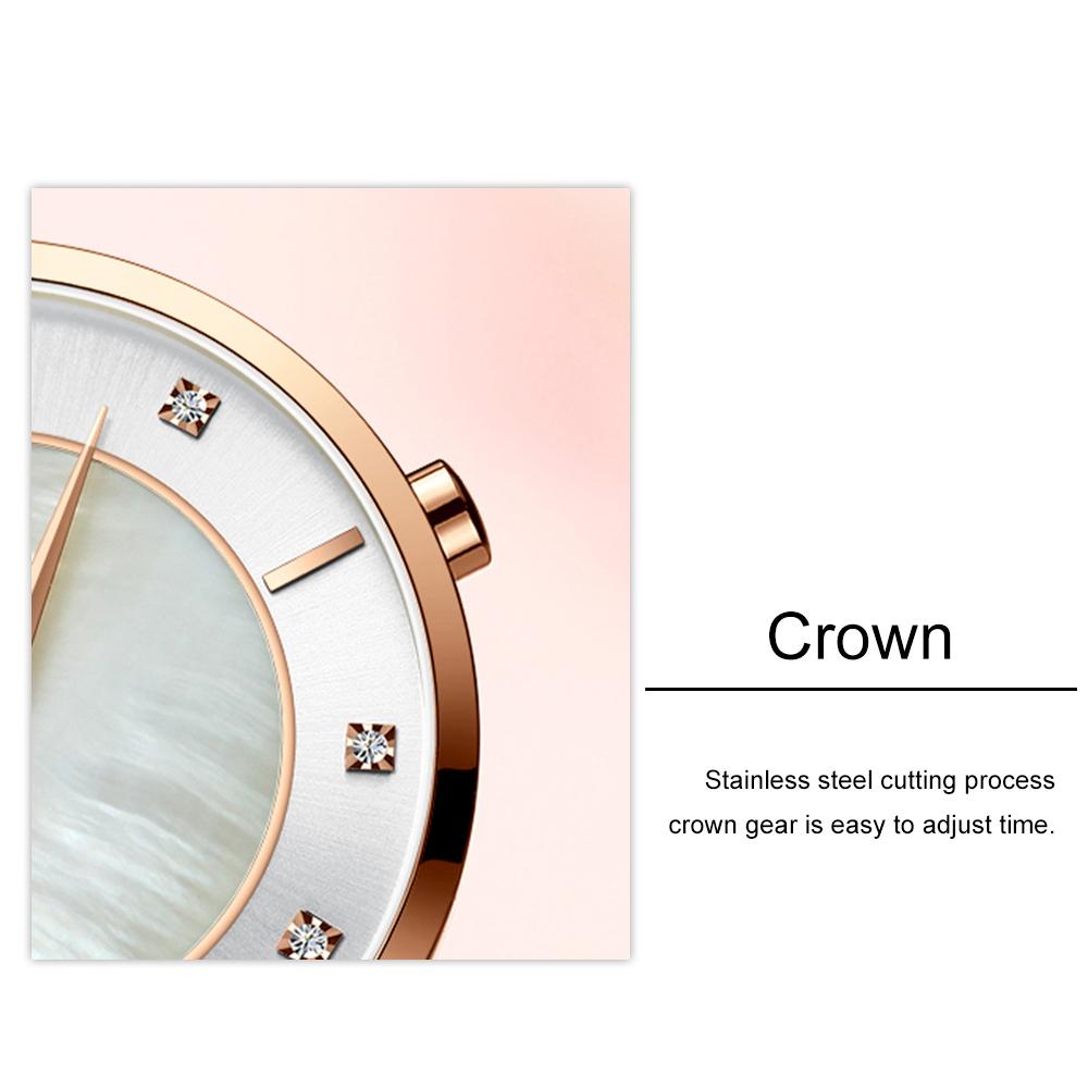 Đồng hồ Chronograph Thời trang Dây đeo bằng thép không gỉ CURREN 9051 Nữ