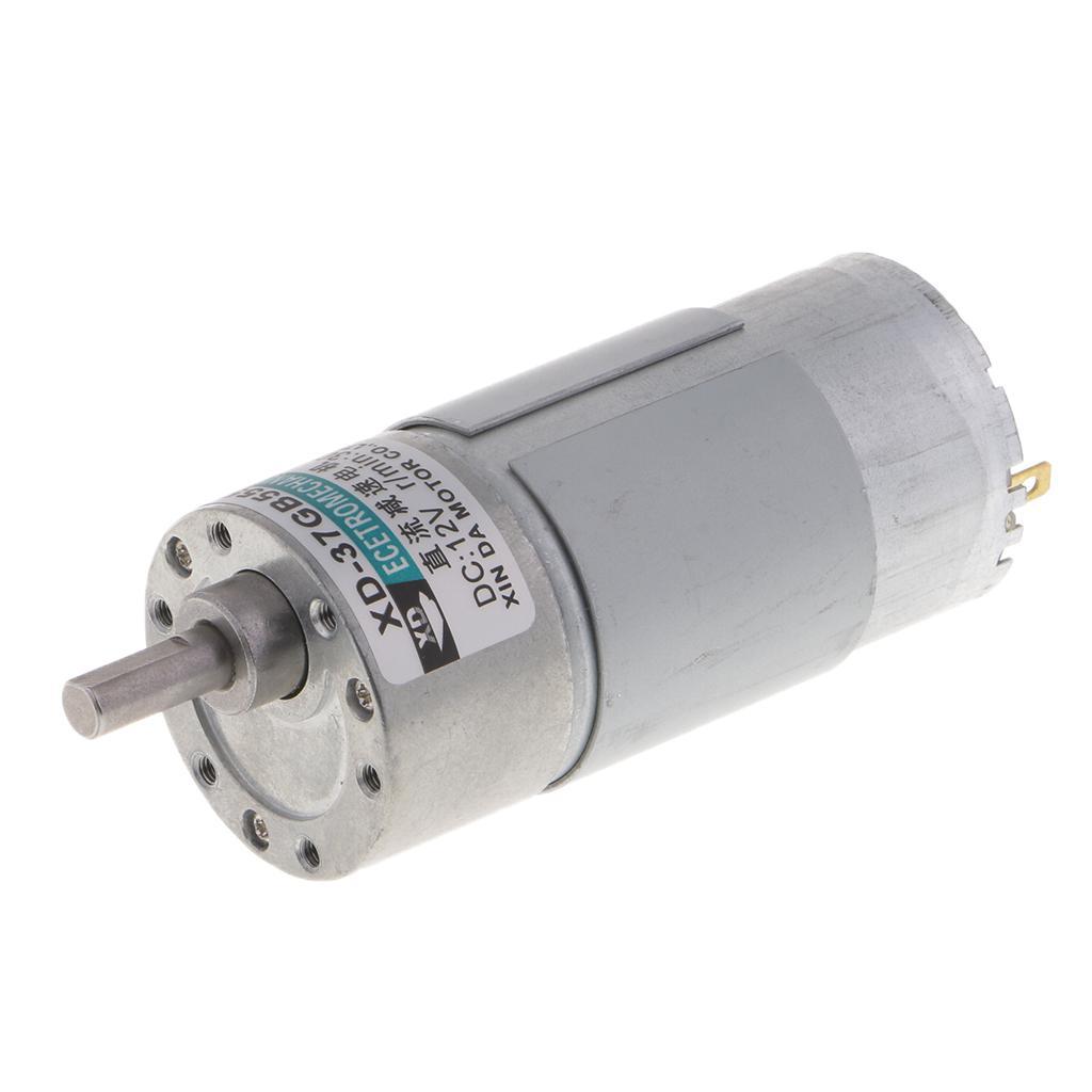 XD-37GB555 DC12V 15W 300RPM Micro Gear Motor High Adjustable Speed