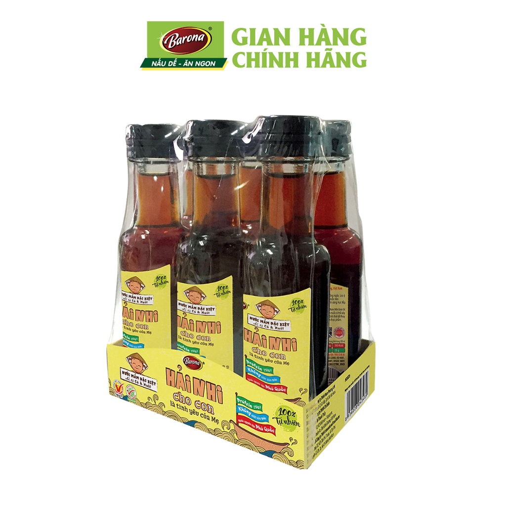 Combo 1 lốc (6 chai) Nước mắm đặc biệt Hải Nhi 50ml