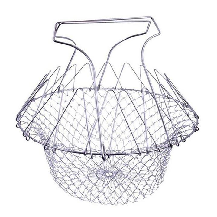 Rổ chiên nhúng thức ăn bằng inox 304 cao cấp - Rổ lưới chiên nhúng luộc chần thực phẩm