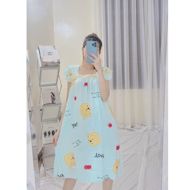 Đầm bầu lanh hè-Váy bầu xinh chất mát kiểu dáng cực xinh