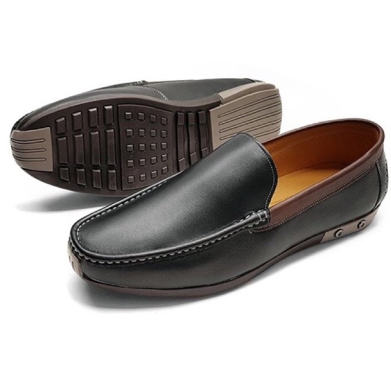 Giày lười nam UDANY giày mọi nam da bò được thiết kế đế chống trơn trượt và mũi chống trầy xước - GL002