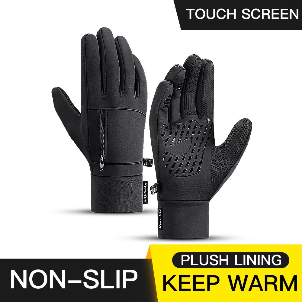 Mùa Đông Nam Và Nữ Ngoài Trời Đi Xe Đạp Xe Đạp Chống Gió Ấm Thể Thao Silicone Ốp Dẻo Chống Trượt Găng Tay Cắm Trại Thiết Bị