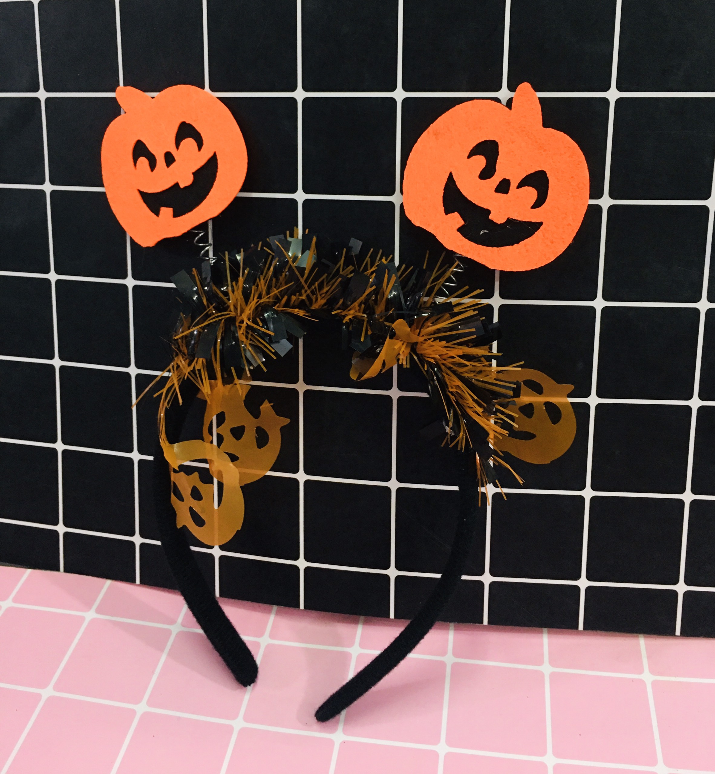 Set 2 bờm bí ngô hoá trang Halloween