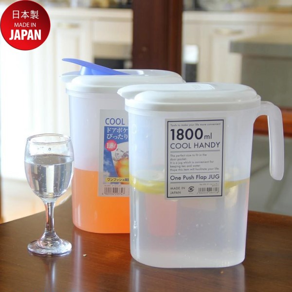 Bình nước nắp bật Yamada 1.8L, làm từ nhựa PP cao cấp, rất tiện lợi & hữu ích - nội địa Nhật Bản