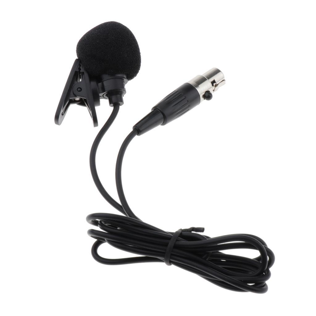 3Pin Lavalier Microphone Condenser Lapel Tie Clip for Wireless Transmitter