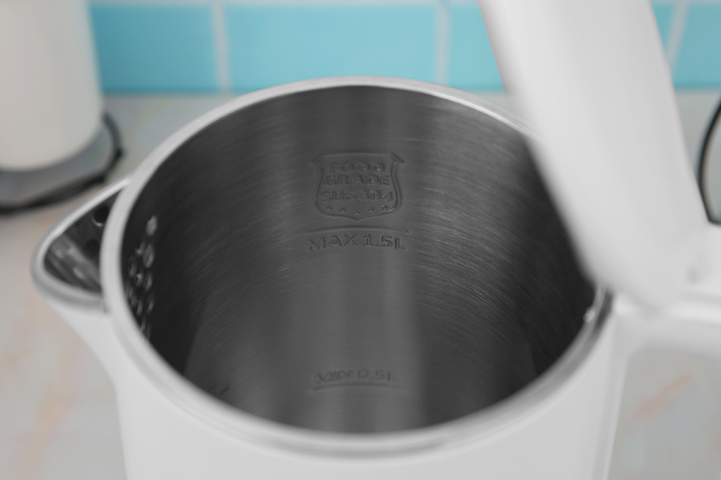 Bình đun siêu tốc Toshiba KT-15DS1PV - 1.5L - Inox 304 - Hàng chính hãng, bảo hành 12 tháng, chất lượng Nhật Bản