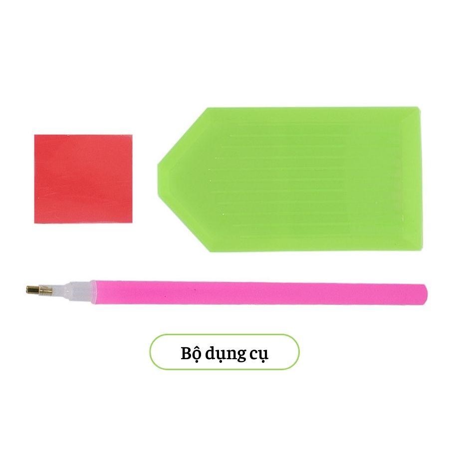 Dụng Cụ Làm Tranh Đính Đá 5D Cho Trẻ Em Sticker Đính Đá Trang Trí Nhà Cửa