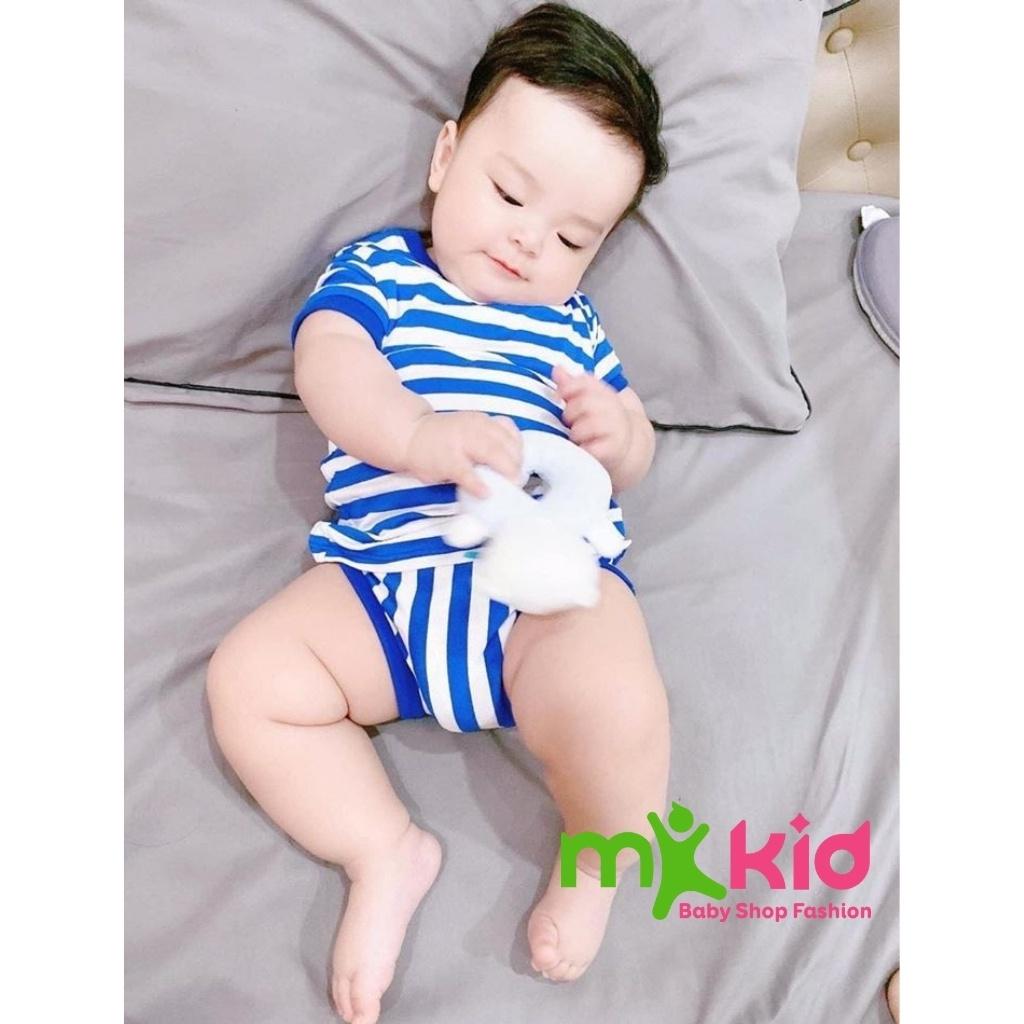 Bộ Cộc Tay Cho Bé Bộ Chip Sọc 5 Màu Chất Cotton Cao Cấp Co Giãn 4 Chiều Thấm Hút Mồ Hôi Tốt