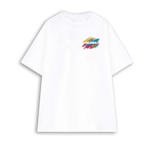 Áo thun UNISEX locobrand form rộng TRẮNG BASIC