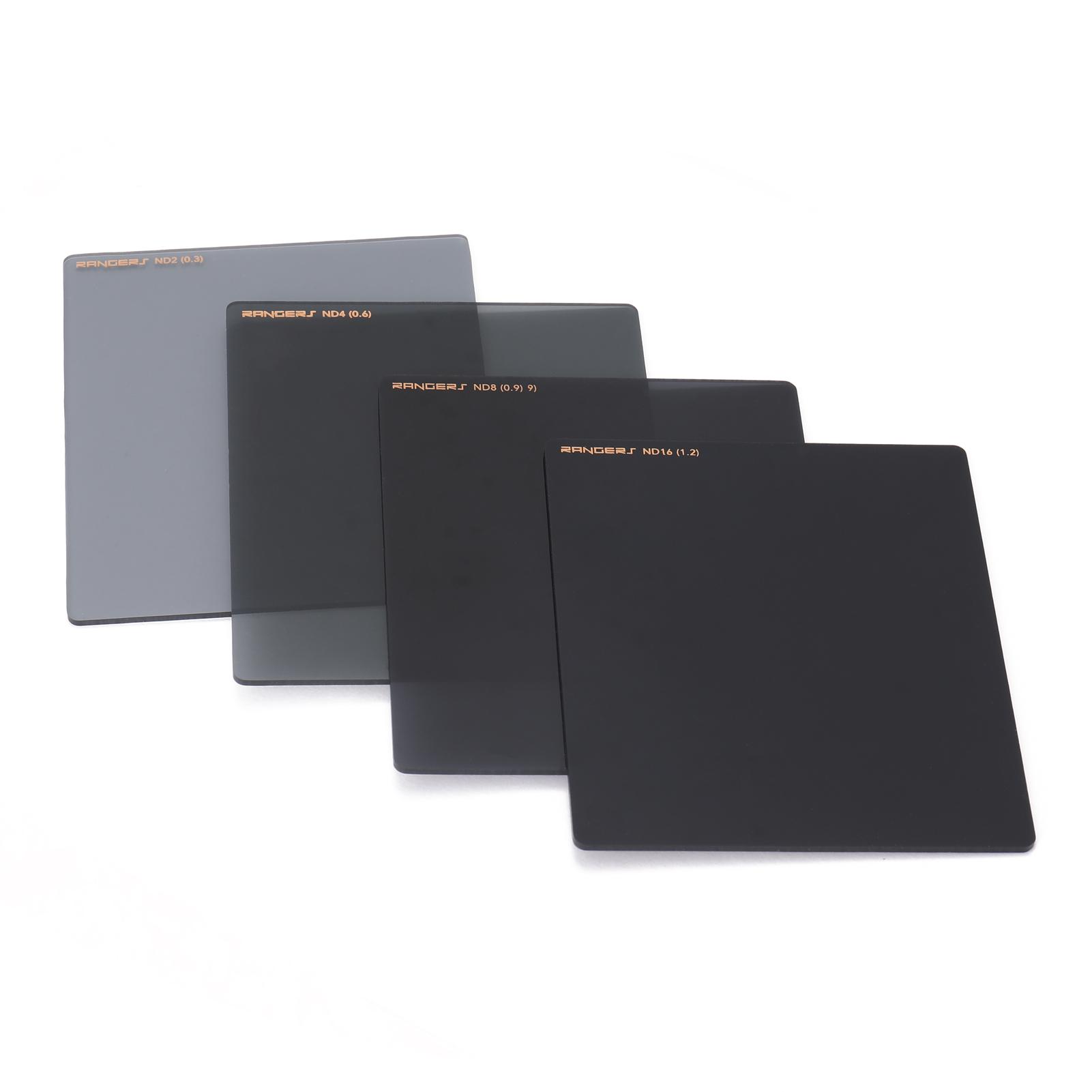 Square Neutral Density Filter Kit ND2+4+8+16 Filter Set with Ring-Adapter and Filter Holder Camera Photography Accessory