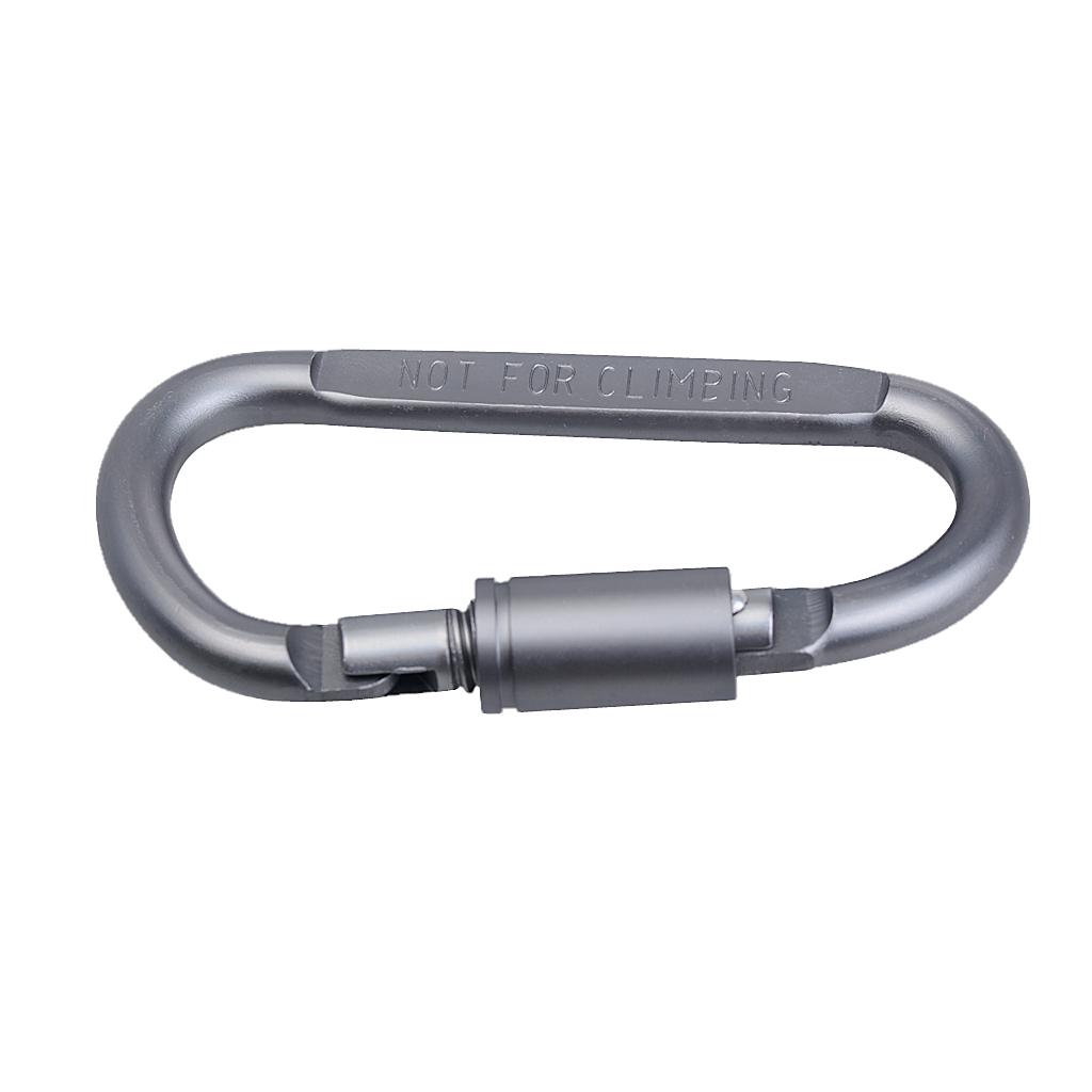 3pcs Alloy Carabiners Keychain Buckle Outdoor Camping Hiking Hardware Clips