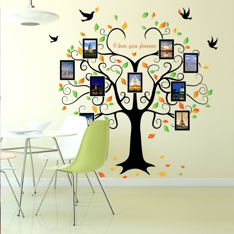 Decal dán tường Cây khung ảnh 8 DCX041