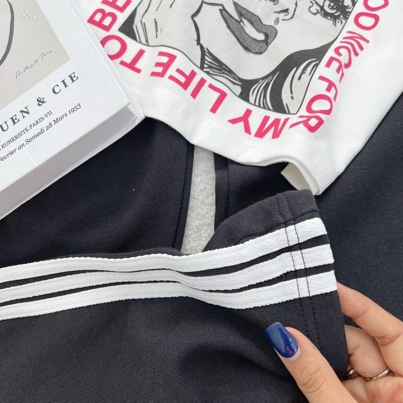 SET ÁO CROPTOP KÈM QUẦN ỐNG RỘNG