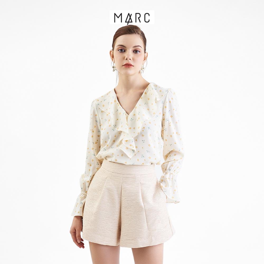 Quần short nữ MARC FASHION lưng rời xếp li trước 2 túi FALT103822