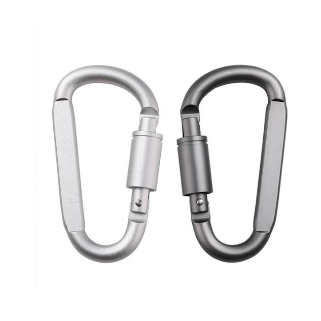 Khóa treo Carabiner hợp kim nhôm chất lượng cao hình chữ D đa chức năng