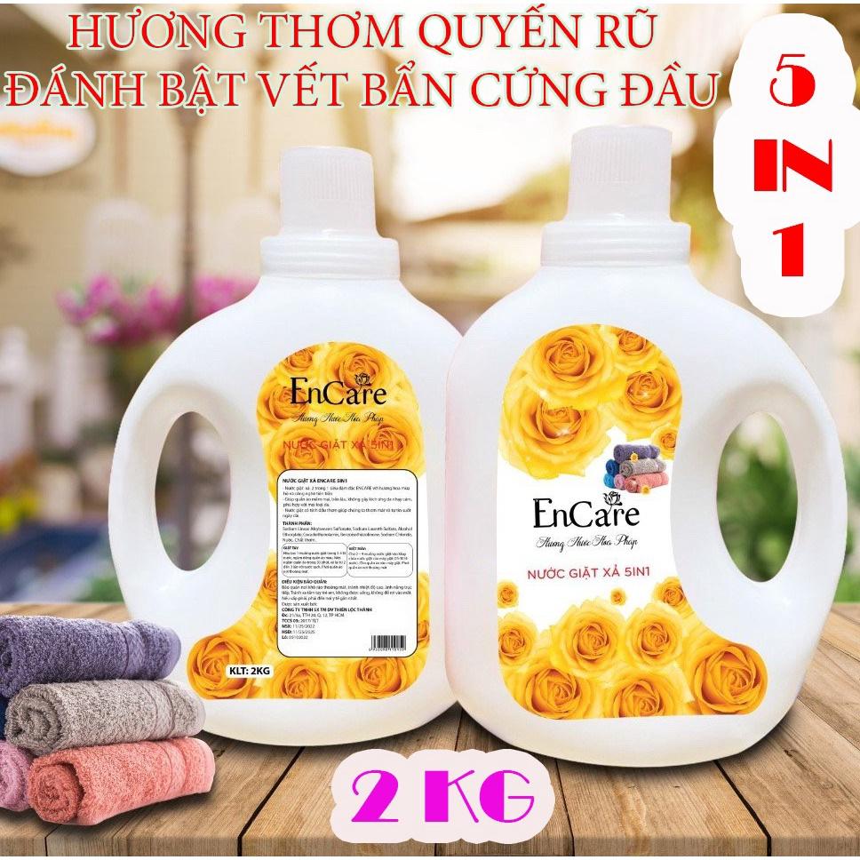 NƯỚC GIẶT XẢ 5 IN 1 ENCARE - CHO VẢI MỀM MẠI - HƯƠNG THƠM DÀI LÂU - GIAO NGẪU NHIÊN