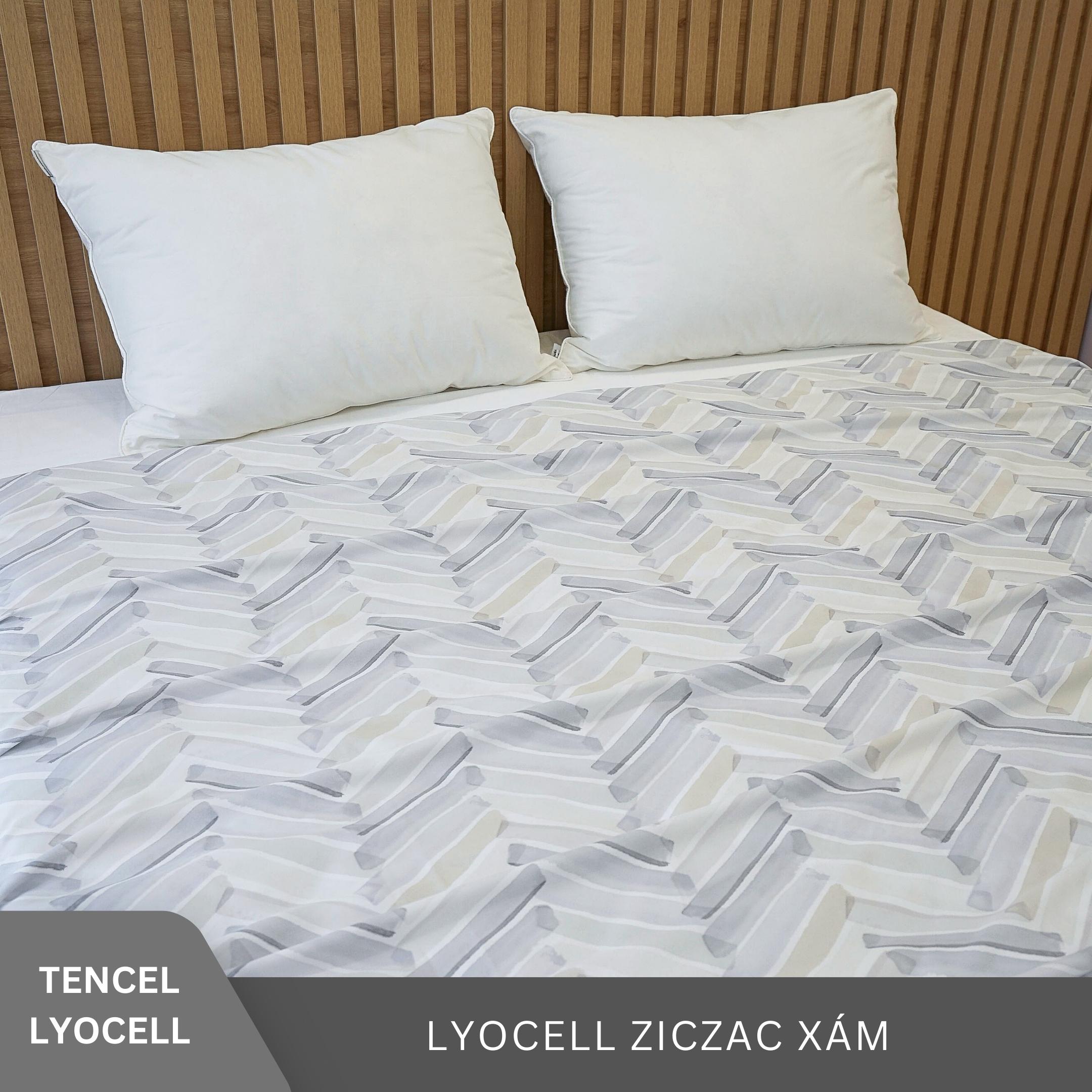 Vỏ chăn Lụa Tencel lồng được ruột 2mx2m2 1m8x2m 1m6x2m cao cấp, mền lẻ Tencel 60s họa tiết Sen Đá Home Bedding