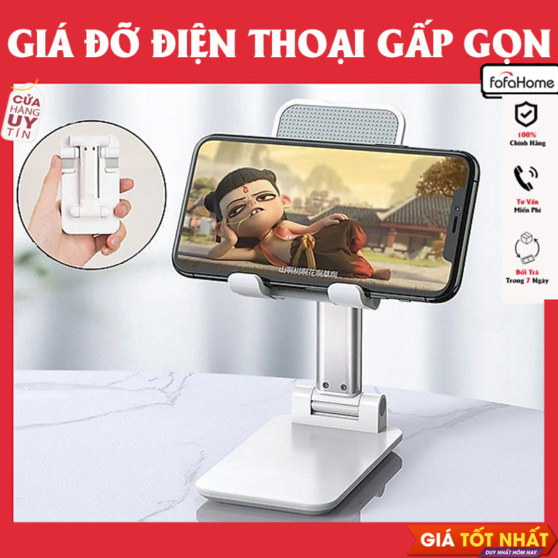 Giá Đỡ Điện Thoại Máy Tính Bảng Để Bàn Đa Năng Gấp Gọn Nhiều Màu Giao Ngẫu Nhiên, Livestream, Học Online Hàng Nhập Khẩu