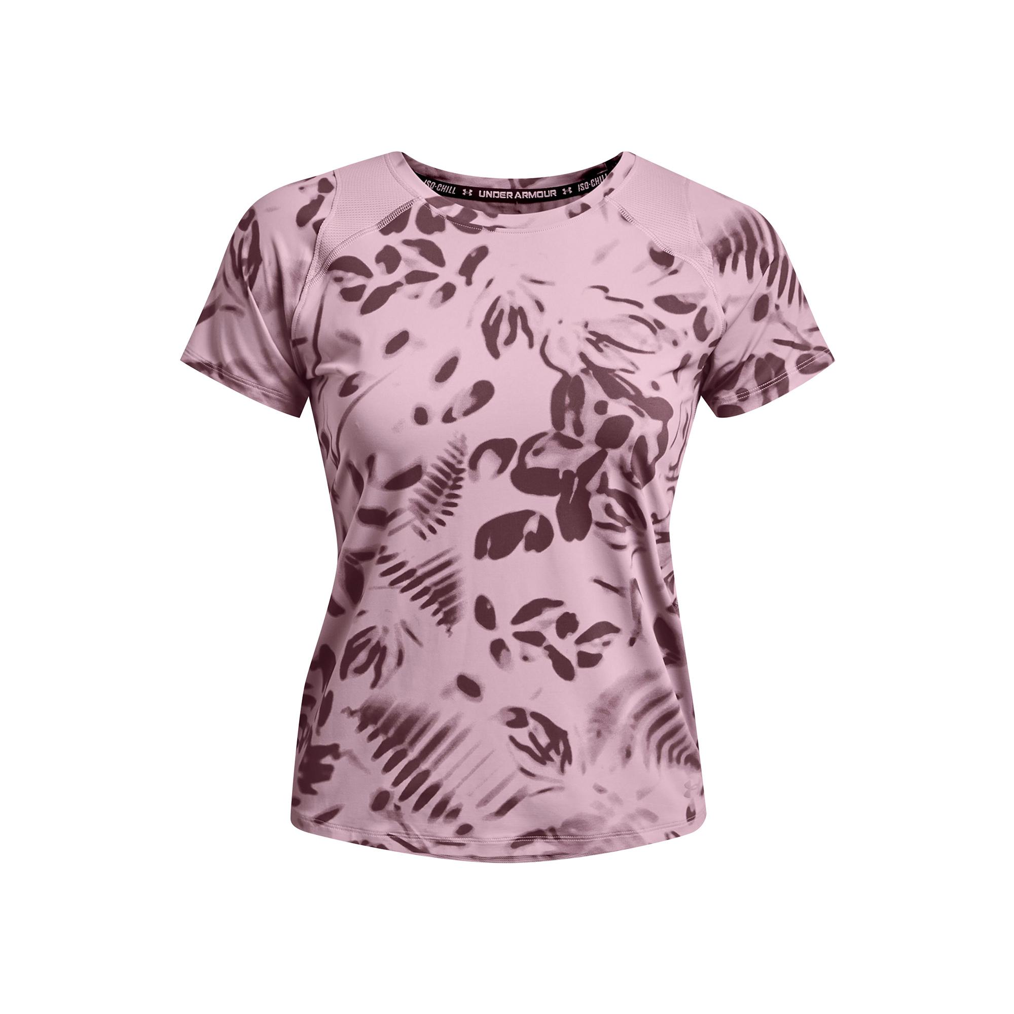 Áo thun tay ngắn chạy bộ nữ Under Armour Iso Chill 200 Print - 1365688-698