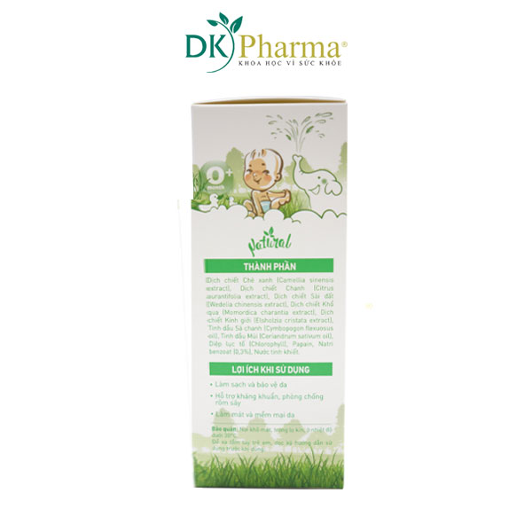 (Chai 500ml) Nước thảo dược tắm gội cho trẻ sơ sinh DK Pharma Elemis