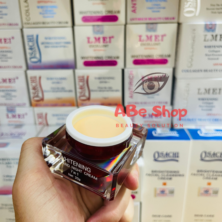 KEM O'SACHI ĐỎ 7 IN 1 - WHITENING DAY AND NIGHT CREAM - DƯỠNG TRẮNG - TÁI TẠO DA 20G