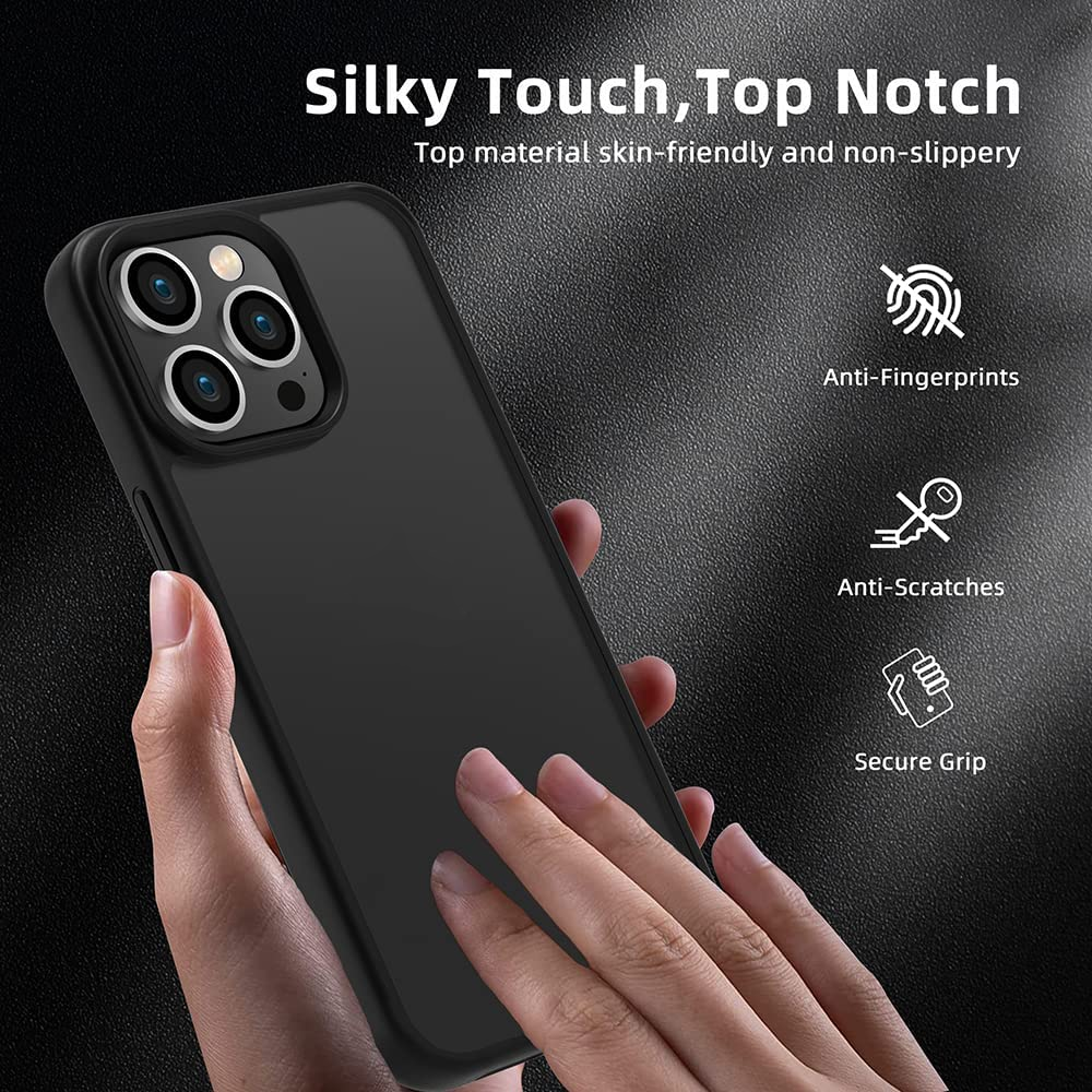 Ốp lưng nhám chống sốc viền silicon cho iPhone 14 Pro (6.1 inch) hiệu X-Level Frosted Sand Case mặt lưng nhám mờ, gờ bảo vệ Camera - hàng nhập khẩu