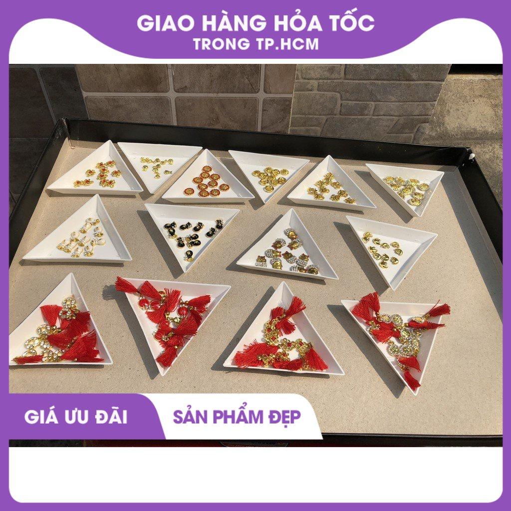 Set 10 hạt đính móng nail cho tết 0667