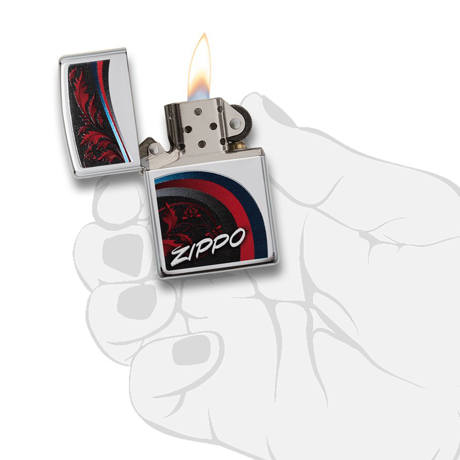 Bật Lửa Zippo 29415 - Leaves High Polish Chrome