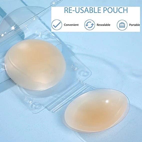 M49. Miếng dán ngực tự thân cao cấp, áo dán ngực silicon dán ti thay thế áo ngực không dây siêu hot