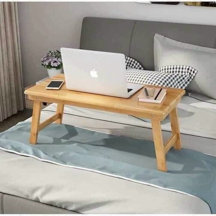Bàn Gỗ Đa Năng Chân Xếp Gọn Bàn Học Kiểu Dáng Nhật Bản Chất Liệu Gỗ Thông Cao Cấp Phù Hợp Ngồi Ăn, Học, Làm Việc