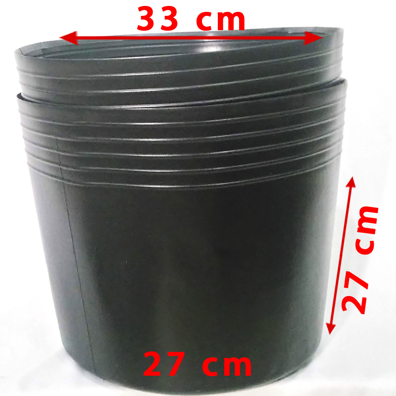 Combo 300 Chậu 33x27x25cm nhựa PE dẻo trồng cây bền từ 5 đến 10 năm-77602