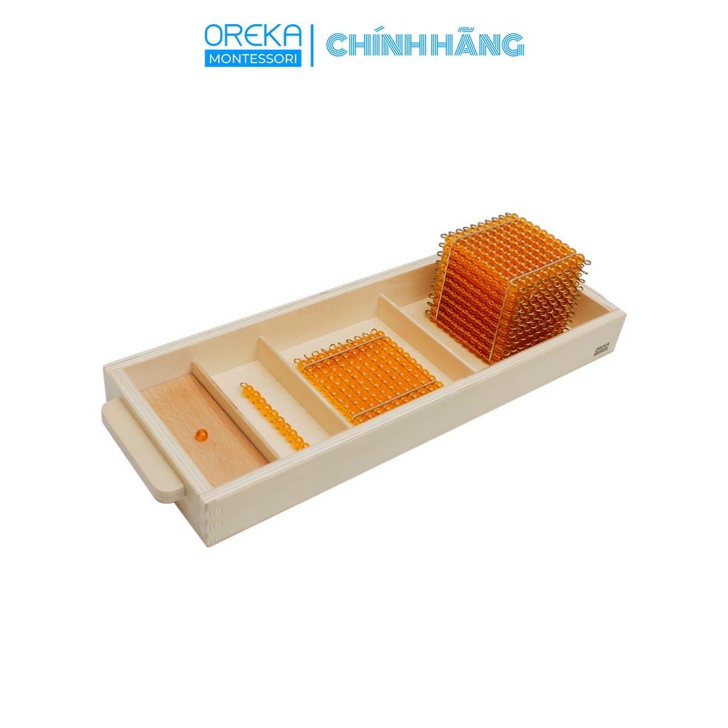 Đồ chơi trẻ em Oreka Montessori Khay giới thiệu Cấu tạo Hệ thập phân - 0530700