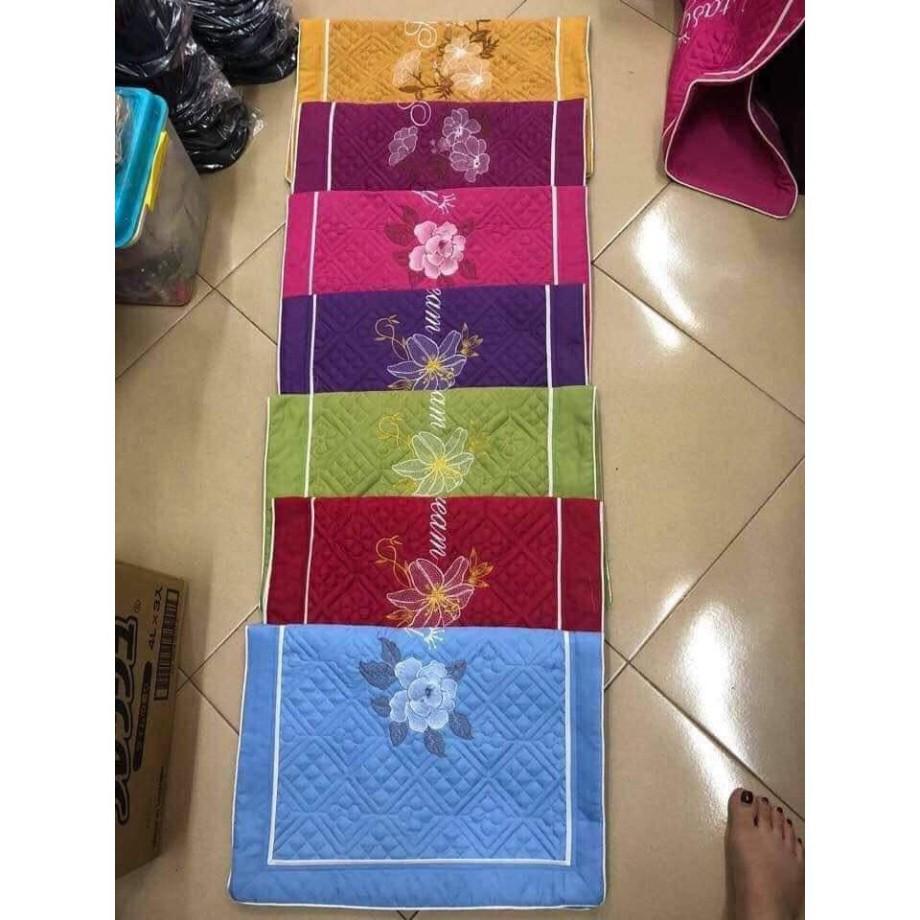 Vỏ gối satin chất lượng cotton hàng đẹp mẫu mới 2019