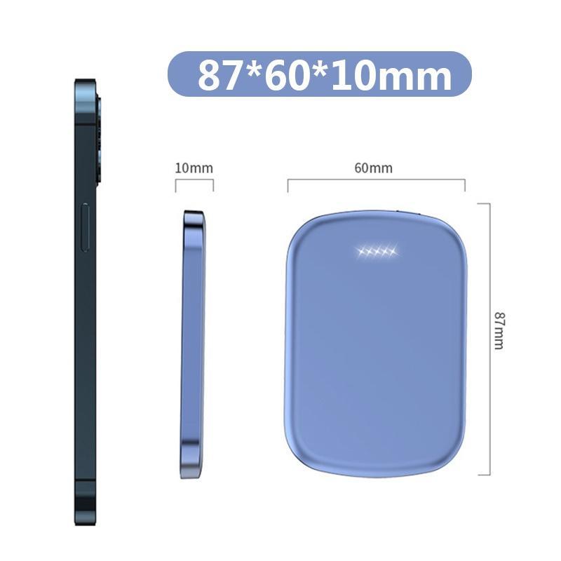 Sạc dự phòng nam châm ko dây mini sạc nhanh 5000mAh/10000mAh cho ĐT táo 12 13 pro promax mini